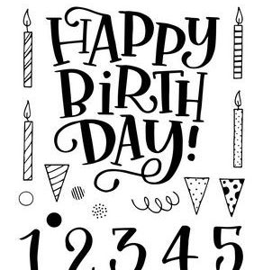 HAPPY BIRTHDAY & CIJFERS A6