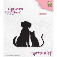 SILHOUET HOND EN KAT