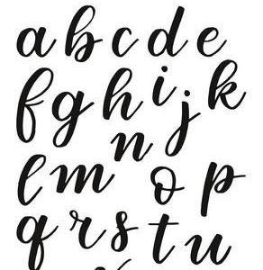 A6 - ALFABET HANDLETTER (KL. LETTERS DICHT)