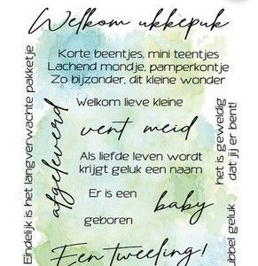WELKOM UKKEPUK TEKST BABY NL-A6